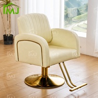 Chaise de barbier pivotante pour coiffeurs, chaise d'attente pour salon de coiffure