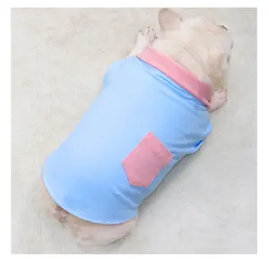 Одежда для собак, футболка для французского бульдога, индивидуальный поставщик одежды для толстых собак, толстовка с капюшоном, свитшот, поло