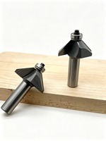Fresa de 45 grados con rodamiento para biselado de madera