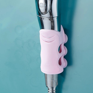 Support mural de douche en silicone réutilisable à ventouse, facile à installer, pour fixation de pomme de douche dans la salle de bain - Product Image 6