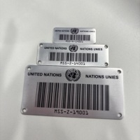 Plaque signalétique personnalisée en acier inoxydable pour armoire électrique, panneau métallique brossé avec marquages de commutateurs et de circuits