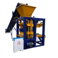 Machine à maçonnerie en béton QTJ4-24 pour la production en usine de blocs creux, de briques pleines et de pavés extérieurs