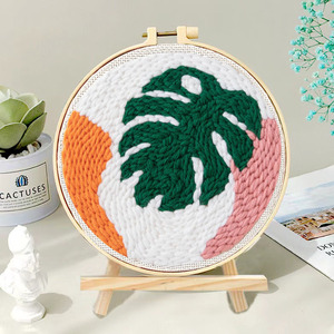 Kit <span class=keywords><strong>de</strong></span> bordado <span class=keywords><strong>de</strong></span> aguja con hilo para principiantes, bordado fácil, costura <span class=keywords><strong>de</strong></span> lana, trabajo, decoración del hogar, bordado personalizado - Product Image 2