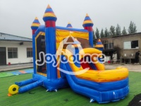Château gonflable commercial avec toboggan, château gonflable pour enfants, équipement de terrain de jeux