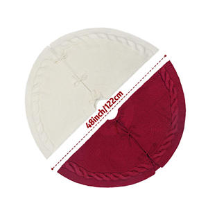 Groothandel Luxe Custom Size Gebreide Kerst Kerstboom Rok Decor Xmas Vakantie Home Party Decoraties - Product Image 5