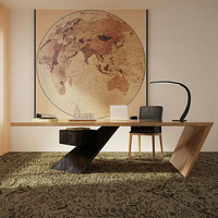 Table de patron en forme de L Ensemble bureau et chaise Bureau du président Mobilier de bureau Bureau de direction