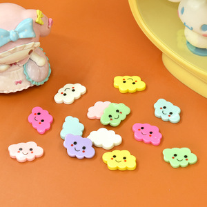 Kawaii mỉm cười đám mây nhựa flatback Cabochon cho tự làm đồ trang sức làm điện thoại trường hợp kẹp tóc phụ kiện Slime Filler - Product Image 5