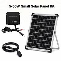 Panneau solaire en verre personnalisé 10W 20W 30W avec connecteur OEM, position des trous, câble, impression de logo et contrôleur
