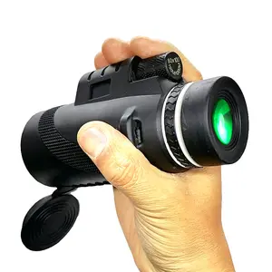 กล้องตาเดียวชนิดใหม่พร้อมไฟ LED มองเห็นกลางคืนไฟฉายสีแดงที่วางโทรศัพท์ขาตั้งกล้องเข็มทิศสำหรับเดินป่า