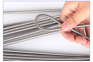 สายไฟสแตนเลส ยี่ห้อ <span class=keywords><strong>Chiko</strong></span> รุ่น SY-T พร้อมข้อต่อสายเคเบิลข้อมูล ป้องกันสายหักงอ แบบสปริง  สายต่อขยายแบบกำหนดเองได้ - Product Image 3