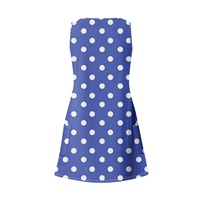Robe d'été décontractée et élégante sans manches, coupe ajustée, longueur genou, col en V, respirante, pour femme - Vente en gros OEM personnalisée