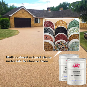 Résine polyaspartique de haute qualité 1:1 sol en pierre de galets de surface de collage de gravier pour les parcs de pavage d'allée sol en pierre naturelle - Product Image 4
