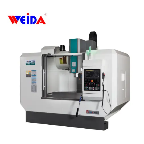 WEIDA — machine cnc VMC1160, center de fraisage vertical, 3 axes, roulettes, guidage linéaire, expédition par dhl