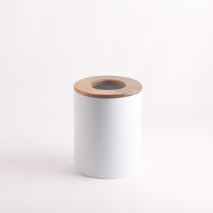 Mở đầu Thùng rác có thể văn phòng chất thải giỏ giấy tre nắp thùng rác <span class=keywords><strong>bin</strong></span> trang trí chất thải Thùng - Product Image 5