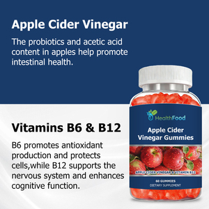 Complément Alimentaire à Haute Absorption pour la Gestion de la Santé du Corps – Gommes au Vinaigre de Cidre de Pomme pour Augmenter l'Énergie et Stimuler le Métabolisme - Product Image 4