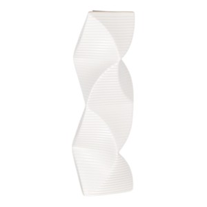 Vaso in Ceramica Ondulato e Texturizzato, Elemento Decorativo Scultoreo per la Casa, Profilo Intrecciato per Arredamento Soggiorno - Product Image 2