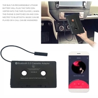 Convertisseur de cassette MP3 BT pour voiture avec enregistreur de téléphone mains libres Matière plastique