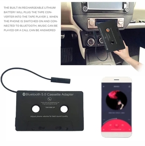 Coche <span class=keywords><strong>MP3</strong></span> BT Tape <span class=keywords><strong>Converter</strong></span> Cassette Player con manos libres Teléfono Grabadora Material plástico - Product Image 5