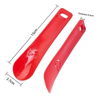 Mini Chausse-pied portable en plastique avec motif visage - Lève-chaussures domestique et petit cadeau