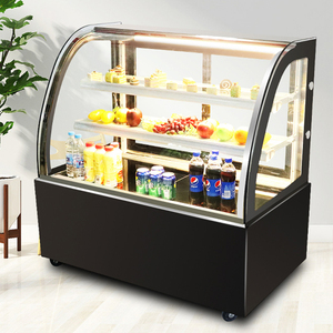 Professionnel Commercial |   Économie d'énergie |   Petit <span class=keywords><strong>réfrigérateur</strong></span> <span class=keywords><strong>encastrable</strong></span> pour présentation de gâteaux, vitrine réfrigérée avec système de refroidissement par air - Product Image 5