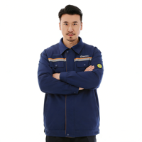 Combinaison de travail unisexe à manches longues, anti-statique, respirante, pour l'hiver, veste et pantalon de nettoyage, haute visibilité, certifiée CE, 100% polyester
