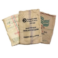Sac en toile de Jute avec Logo personnalisé, sac à cordon cadeau, sac d'emballage de café en BeigeJute souple