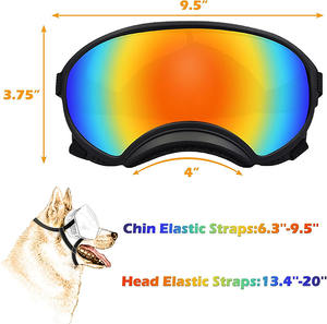 Sangle réglable Protection UV Protection coupe-vent Protection des yeux Grand <span class=keywords><strong>chien</strong></span> Lunettes de soleil <span class=keywords><strong>Chien</strong></span> Lunettes de soleil pour chiens de taille moyenne - Product Image 3
