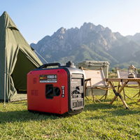 Leiser Inverter 3KVA 3KW Tragbarer Elektrischer 110V/240V Generator mit Autostart, Umweltfreundlich, Langlebig, 95% Effizienz, 6,7 Stunden Laufzeit, Benzinbetrieben