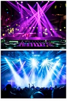 Tornado 5er-Set 120W LED Moving Head Beam Bühnenlicht RGBL 4in1 Rotierender Effekt für DJ Nachtclub Konzert Party