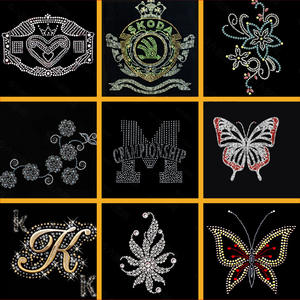 Nueva venta al por mayor de diamantes de imitación completos DIY accesorios de <span class=keywords><strong>ropa</strong></span> estampado en caliente dibujo <span class=keywords><strong>pegatinas</strong></span> de diamantes de imitación <span class=keywords><strong>para</strong></span> jugar impresión de transferencia - Product Image 3