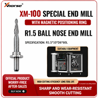 Xhorse 3D XM-100 Fraiseuse CNC 5 axes à bout sphérique R1.5 D6 D61060L avec anneau de positionnement pour machine de bureau