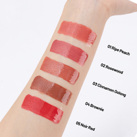Gloss à lèvres mat double embout 2-en-1, huile à lèvres effet miroir, non-transfert, haute pigmentation, longue tenue, hydratant, pour marque privée
