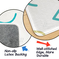 Tapis de jeu extra large imprimé coloré et doux pour enfants, tapis de jeu pour enfants, tapis de chambre pour enfants et tout-petits