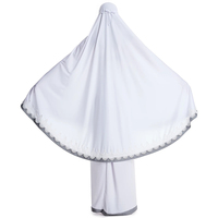 Design simple Malaisie Turc Jilbab Lâche Confortable 2 Pièces Polyester Telekung Robe de Prière Ensemble pour Femmes Adultes