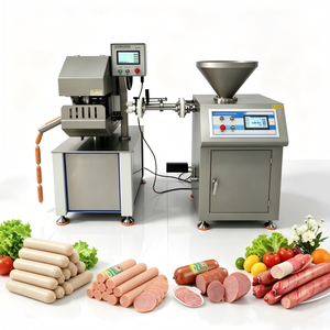 Machine industrielle automatique pour la fabrication de saucisses de poulet, machine électrique à clipser les saucisses de porc, machine à remplir et à tordre les saucisses de bœuf - Product Image 1