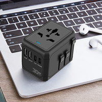Prises US AU EU UK tout en un adaptateur de prise de voyage universel Thaïlande chargeurs USB C 33W adaptateur de voyage chargeur mural de téléphone portable