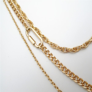 Chaîne à maillons plaquée or Collier croix Religieux Style chrétien Alliage de zinc Matériau principal - Product Image 4
