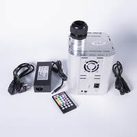 Moteur d'éclairage de plafond à fibres optiques 27W RGB LED, port 30mm, télécommande RF 220V, ultra-silencieux sans ventilateur pour voiture et maison, ciel étoilé