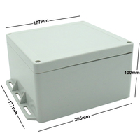 Boîtier en plastique étanche réglable pour le perçage de trous, pour utilisation électrique extérieure, avec crochets de fixation