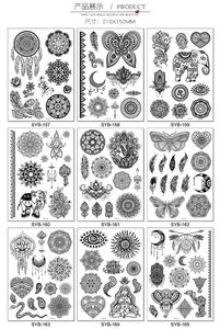 Autocollants de tatouage corporel permanent pour adultes, motif Mandala Nation éléphant attrape-rêves, sexy et temporaire - Product Image 6