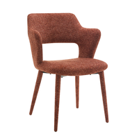 Chaise de salle à manger élégante et moderne avec assise et dossier rembourrés, sièges élégants pour restaurant, hôtel et mobilier d'intérieur