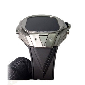 Para IWatch 49MM titanio <span class=keywords><strong>ultra</strong></span> funda flúor goma correa <span class=keywords><strong>de</strong></span> reloj chapado en oro Real hombre reloj modificación caso dirigido Alemania - Product Image 1
