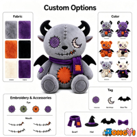 Porte-clés en peluche personnalisé, du concept au produit fini, nous proposons des services OEM pour créer des jouets en peluche d'animaux personnalisés
