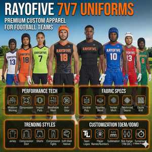 Conjunto de Uniforme de Fútbol Americano y 7 contra 7 Reversible Personalizado con Casco, Mochila y Bolsa de Deporte - Product Image 5