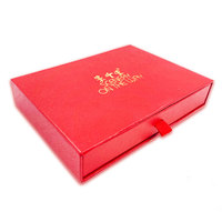 Boîte-cadeau de tiroir en carton rigide recyclable de luxe protecteur de plateau en mousse EVA de couleur personnalisée estampage d'or laminé mat réutilisable