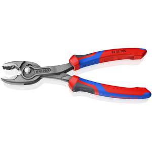 KNIPEX 82 02 200 SB TwinGrip <b>Pliers</b> with front and side gripping capability with comfort handles grey atramentized 200 mm - Product Image 2