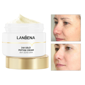 Crème hydratante anti-âge au peptide d'or 24 carats LANBENA en gros pour le visage – Soin de la peau - Product Image 5