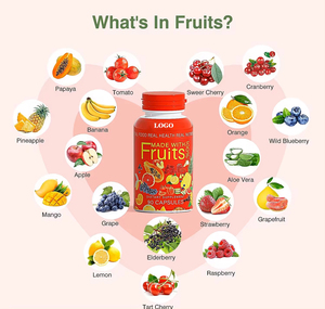 Suplementos Alimenticios Vegetarianos de Superalimentos Orgánicos de Marca Privada OEM, Cápsulas de Frutas y Verduras, Aumentan la Energía, Desintoxican, para Adultos - Product Image 4