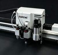 Machine de découpe CNC à lame oscillante numérique automatique pour textiles, revêtements, carton ondulé, vinyle, carton, machine de découpe de carton à plat