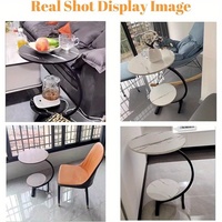 Table d'appoint de luxe moderne, table basse multifonctionnelle en MDF pour salon et chambre à coucher